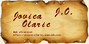 Jovica Olarić vizit kartica